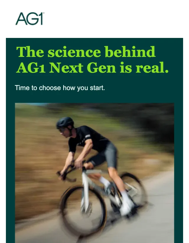 Science, Meet Your Next Step email layout